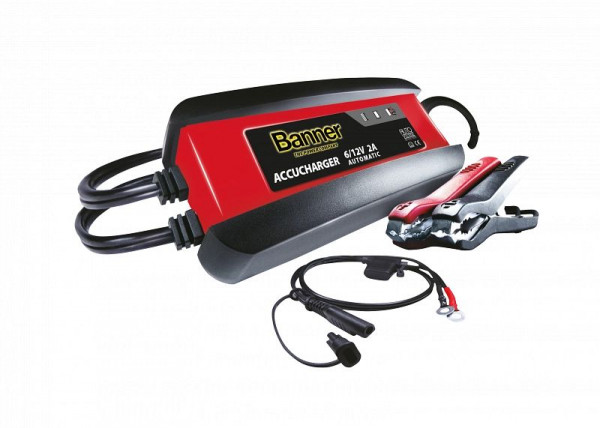 Banner Vollautomatisches Ladegerät 6 V/12 V, 2 A Accucharger 2A, 1240000020