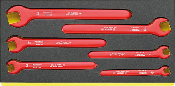 STAHLWILLE Einmaulschlüssel-Satz in TCS Nr.TCS 12160 VDE 6-teilig, 96830042
