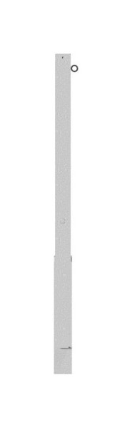 Schake Absperrpfosten (Feuerwehrpfosten) Stahlrohr 70 x 70 mm herausnehmbar, mit Dreikantverschluss, feuerverzinkt, mit 1 Öse, 470F/1