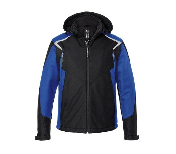 Kübler BODYFORCE Winter Softshell Jacke, Farbe: schwarz/kornblau, Größe: L, 1325 5375-9946-L