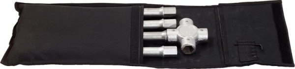 KS Tools Zerlegbarer Radkreuzschlüssel für LKW, 24x27x30x32mm, 518.1161