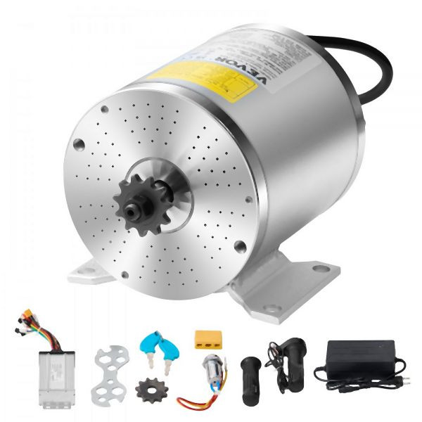 VEVOR 500W Elektrischer bürstenloser Gleichstrommotor 3000U/min mit Controller, ZLWSDJTJ500WGWM9BV2