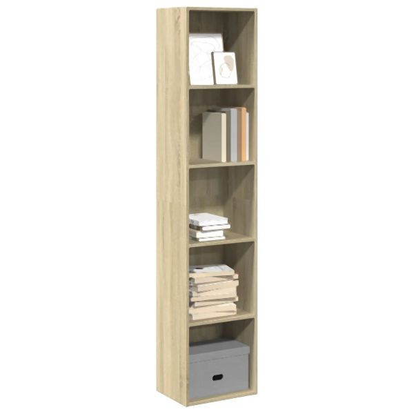 vidaXL Bücherregal Sonoma-Eiche 40x30x189 cm Holzwerkstoff, 857887