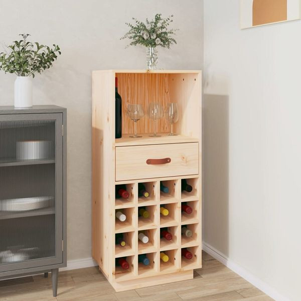 vidaXL Weinregal 45x34x100 cm Massivholz Kiefer, 821532