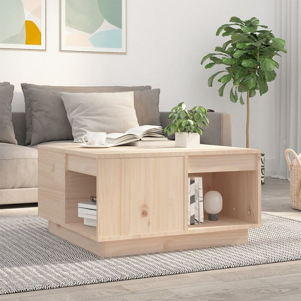 vidaXL Couchtisch 60x61x32,5 cm Massivholz Kiefer, 814529