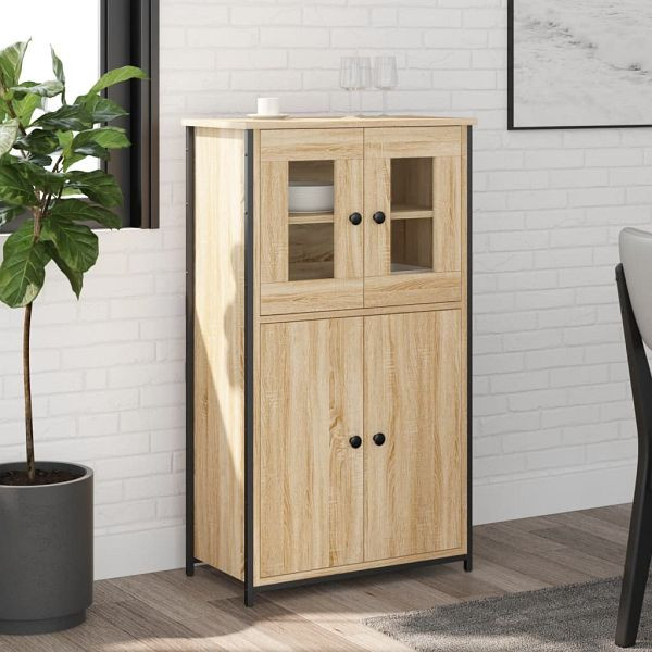 vidaXL Highboard Sonoma-Eiche 62x32x106,5 cm Holzwerkstoff, 834206
