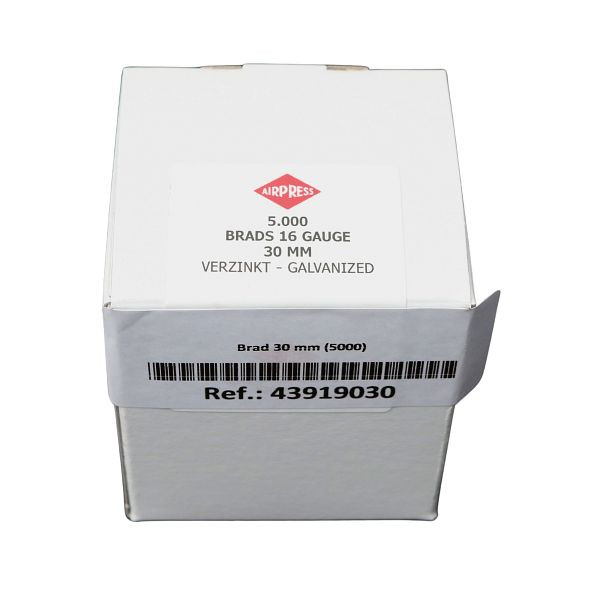 Airpress Brads / Stauchkopfnägel, 30 mm, VE: 5000 Stück, 43919030
