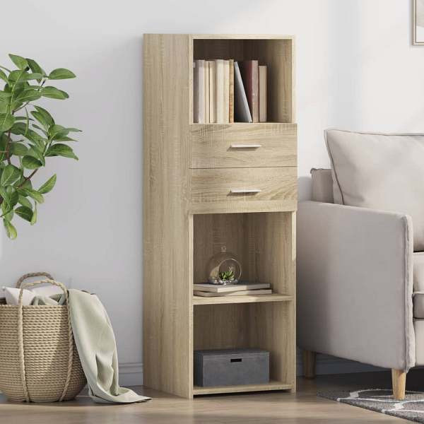 vidaXL Highboard Sonoma-Eiche 40x42,5x124 cm Holzwerkstoff, 846161