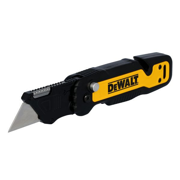 DeWalt 3.0 Universalmesser (Klappmesser) mit feststehender Trapezklinge und Klingenmagazin, DWHT10992-0
