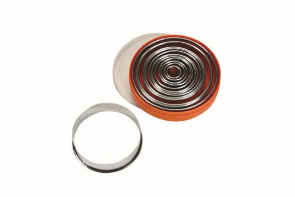 Schneider Ausstechersatz rund, glatt 16-teilig, Edelstahl, Materialstärke: 0,4, 0,5 mm, 199501