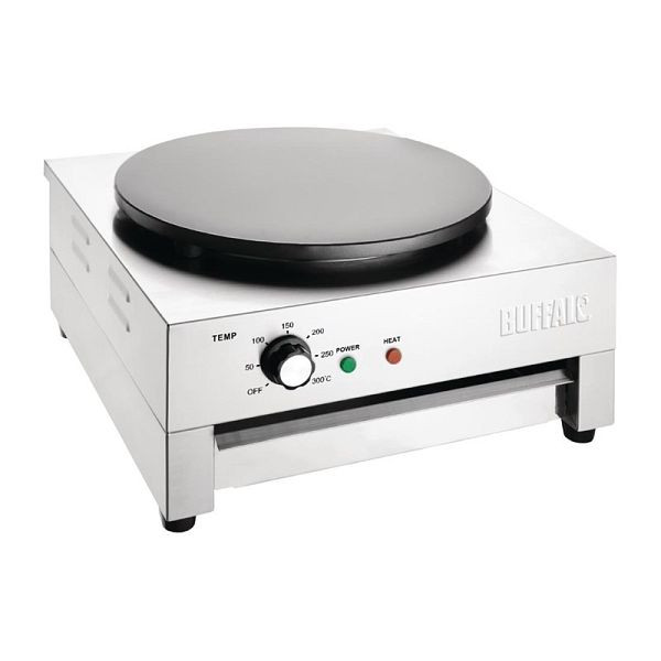 Buffalo elektrische Crêpière, 3 kW, Kochplatte Durchmesser: 40 cm, CT931