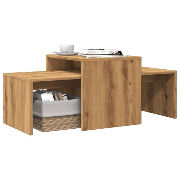 vidaXL Couchtisch Artisan-Eiche 100x48x40 cm Holzwerkstoff, 856055