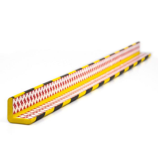 ADB Schutzstreifen/Kantenschutz gelb/schwarz aus PU 1 m x 40x40 mm, 99106