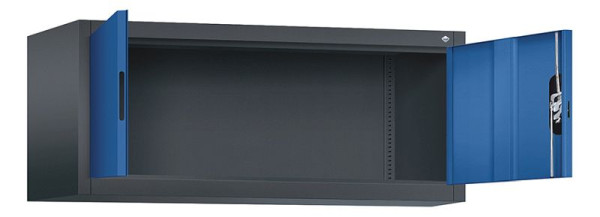 C+P Aufsatzschrank Acurado, H500xB1200xT500mm, Farbe: Schwarzgrau / Enzianblau, Muldengriff, 9484-000 S10167