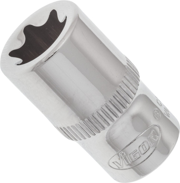 VIGOR T Steckschlüsseleinsatz, 1/4 Zoll (6,3 mm) Vierkant, E Profil, SW E11, V2723N