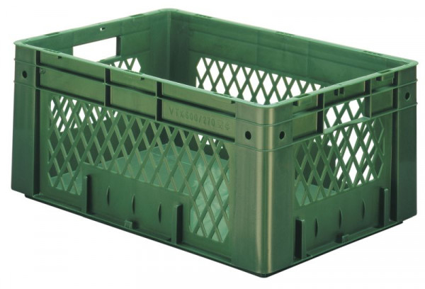 LA-KA-PE VTK 600/270-1, Euro-Schwerlast-Behälter, blau, Wände durchbrochen, Boden geschlossen, 37100 02 12