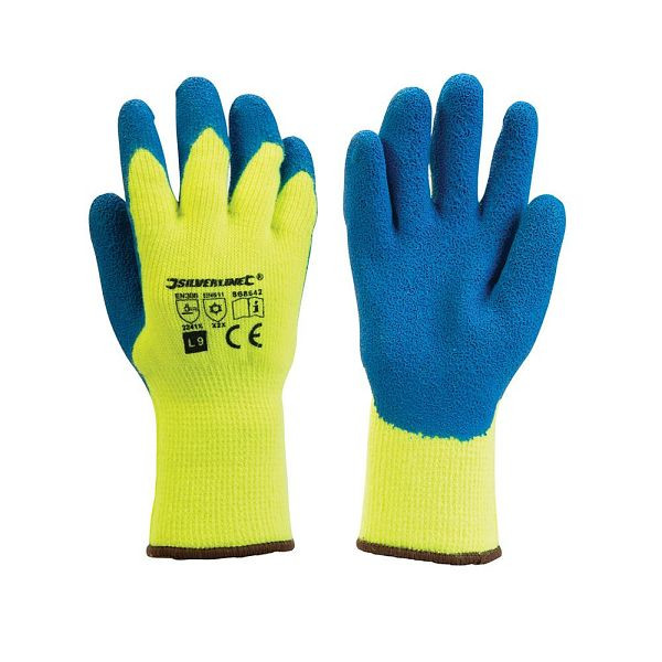 Silverline Thermo-Bauarbeiterhandschuhe, L 9, 868642