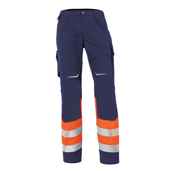 Kübler REFLECTIQ Hose Klasse 1, Farbe: warnorange/dunkelblau, Größe: 24, 2208 8340-3748-24