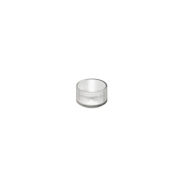 APS Mini-Schale THE GRID - Glas, Ø 6 cm, Höhe 3,5 cm, 45 ml, stapelbar, mikrowellengeeignet, 19000