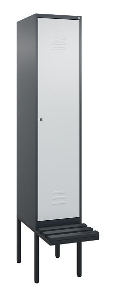 C+P Umkleidespind Classic PLUS, 2120x400x815mm, 7016/7035, Zylinderschloss, 0800407-12 S10028