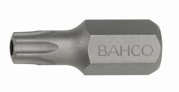 Bahco 10 mm Bits, 30 mm, Torx® mit Sicherungsstift, TR 20, 5er Pack, BE5049T20H