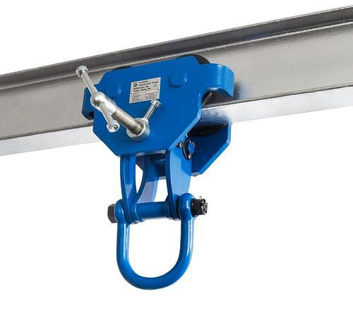 PLANETA Rollklemme BR20, mit verzinkter Spindel, Tragfähigkeit 2000 kg, Greifbereich 76 - 203 mm, 306573