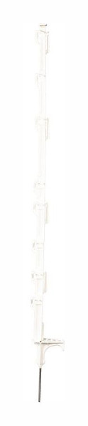Patura DrehFix-Kunststoffpfahl, 1,05 m, weiß, 8 Drahthalter (10 Stück / Pack), 163410