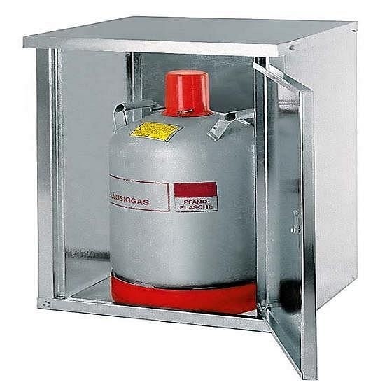 asecos Propangasflaschenschrank, 1-türig, geschlossene Ausführung (11kg Flaschen), 460x400x750mm, 1079-10185