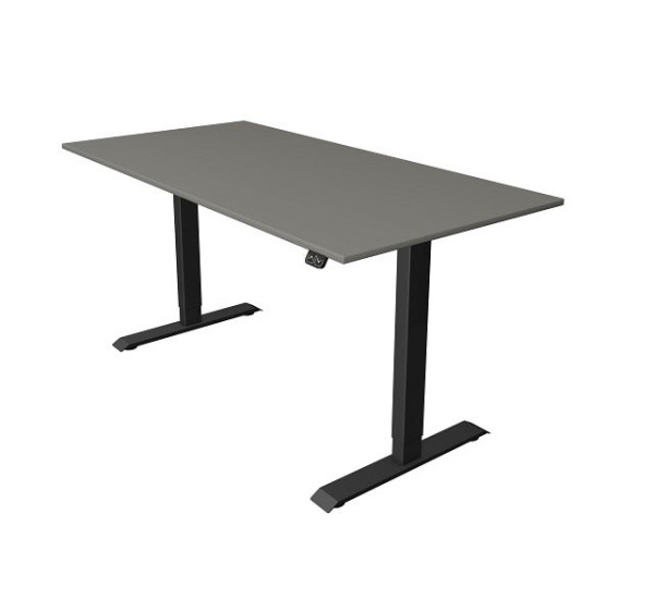 Kerkmann Sitz-/Stehtisch B 1600 x T 800 mm, elektrisch höhenverstellbar von 740-1230 mm, Grafit, (Montage), 10181612-1