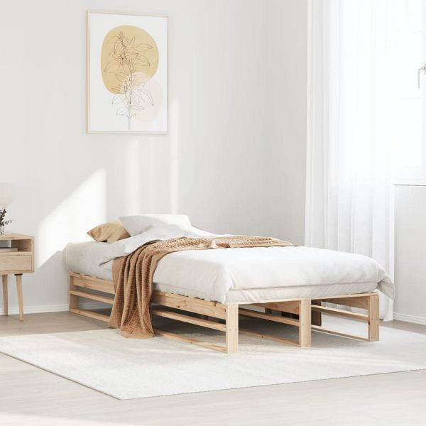 vidaXL Massivholzbett 90x200 cm Kiefer, 850833, 8721102853081