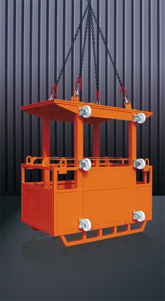 Eichinger Arbeitskorb für 4 Personen, 4 Kranösen 1076, leichte Ausführung, reinorange, 10760200000000