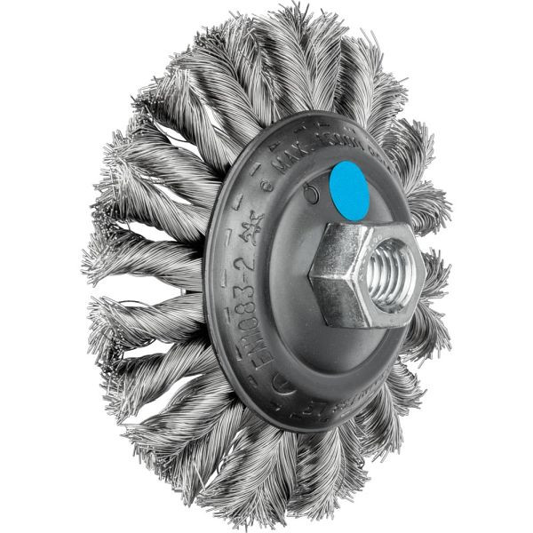 Pferd Kegelbürste mit Gewinde, gezopft KBG 11515/M14 CT INOX 0,35, VE: 5 Stück, 43314022