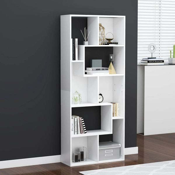 vidaXL Bücherregal Weiß 67x24x161 cm Holzwerkstoff, 801877