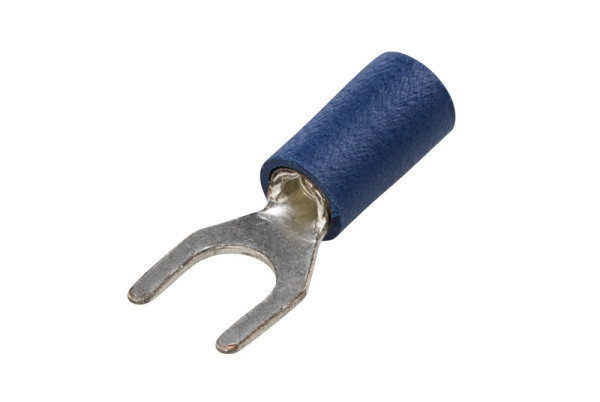 HELLA Leitungsverbinder - mit Gabelkopf - blau - von: 1.5mm² - bis: 2.5mm² - Gabelverbinder - Bohrung-Ø: 5.3mm, 8KW 044 282-003