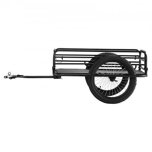 VEVOR Fahrradanhänger, 125 kg Tragkraft, faltbar und verstaubar, Schnellverschluss mit Universalkupplung, 50,8 cm Räder, Karbonstahl, YYKHZ2275B00P8EV8V0