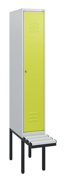 C+P Umkleidespind Classic PLUS, 1950x300x815mm, 7035/0024, Zylinderschloss, 0800405-10 S10055