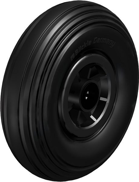 Blickle VPP 256/20R Rad aus Vollgummi, Schwarz, 514802