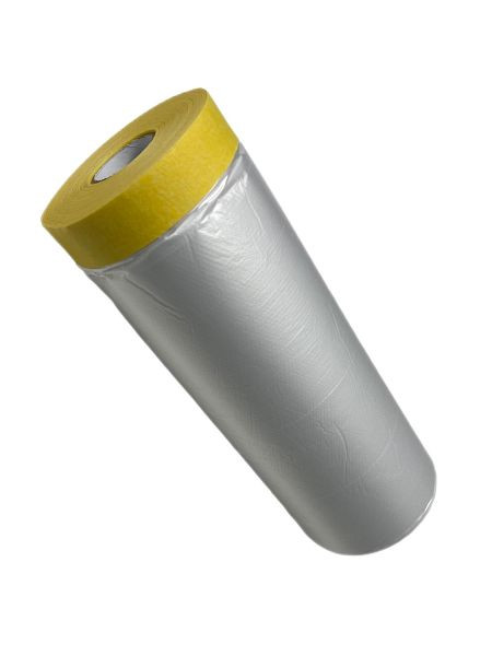 VaGo-Tools Abdeckfolie mit Malerkrepp Masker Tape 1500mm x 33m, 401-1500-33x1_lv