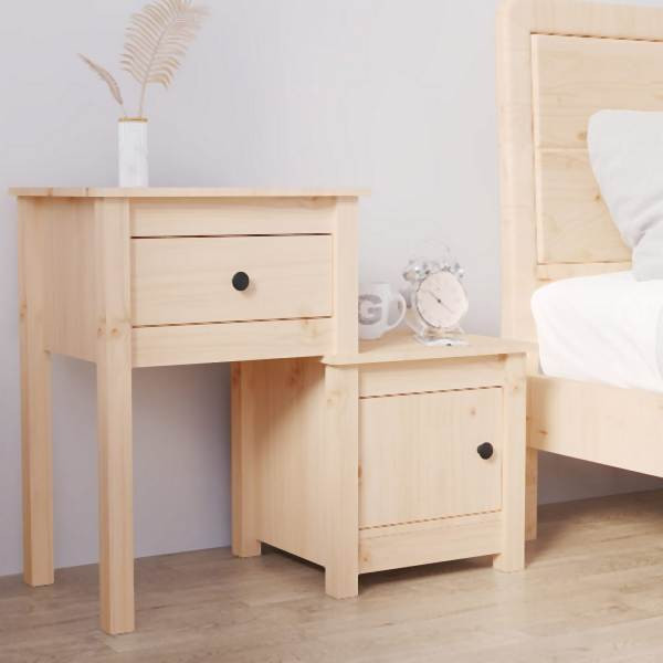vidaXL Nachttisch 79,5x38x65,5 cm Massivholz Kiefer, 814539