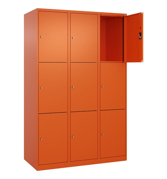C+P Schließfachschrank Evolo PLUS, 9 Fächer, 1850x1200x500mm, 2004/2004, 049000-323 S10023