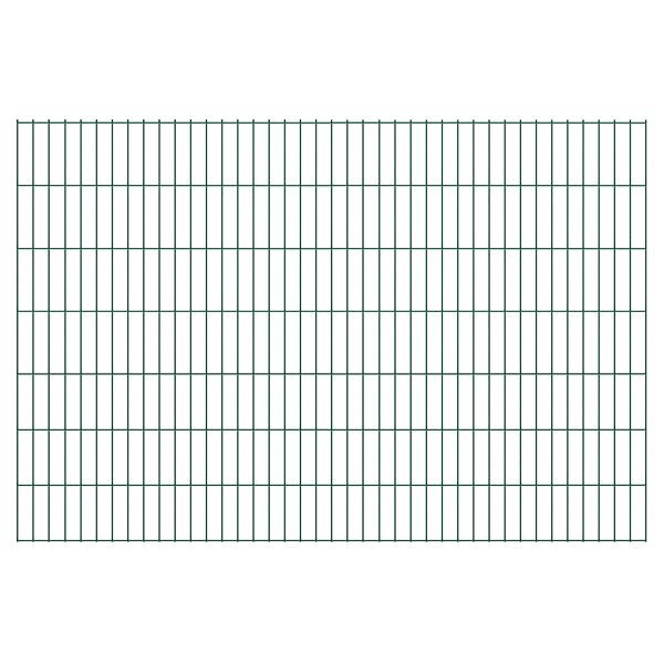 T&J BASIC Doppelstabmatte grün, 200 x 140 cm, RAL 6005, Stäbe 6/5/6, MW 50/200 mm, 44314