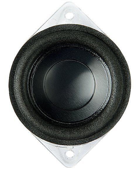 Visaton Breitbandlautsprecher mit schwarzer Aluminium-Membran und transparentem Kunststoffkorb mit zwei Befestigungslöchern BF 45 S - 4 Ohm, 2246