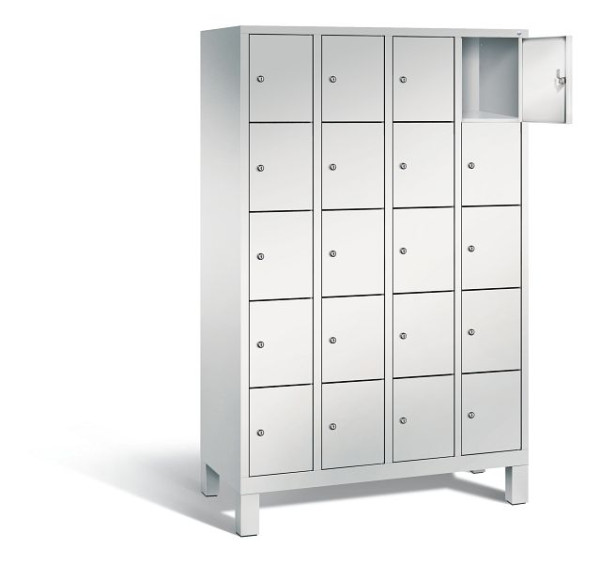 C+P Schließfachschrank Evolo, H1850xB1190xT500mm, Farbe: Lichtgrau, 48010-405 S10005