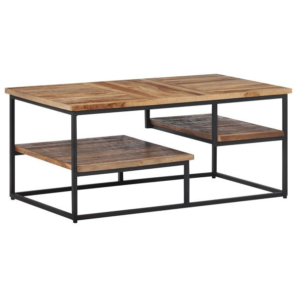 vidaXL Couchtisch 90x50x39 cm Recyceltes Massivholz Teak, 358517