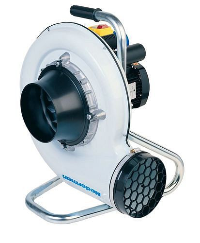 Nederman Radialventilator N16, Stahlgehäuse, inkl. Tragegestell, Leistung 0,55 kW, 1-Phasig, 292768