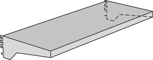 Kerkmann Fachboden mit Konsolen Univers, B 750 x T 500 mm, lichtgrau, 52892911