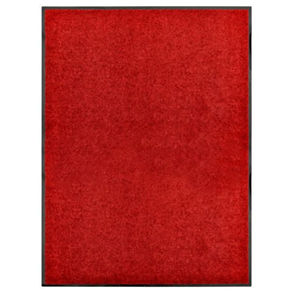 vidaXL Fußmatte Waschbar Rot 90x120 cm Abmessung, 323424