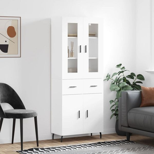 vidaXL Highboard Weiß 69,5x34x180 cm Holzwerkstoff, 3198545