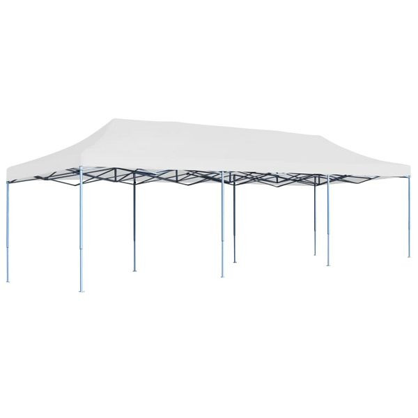vidaXL Pop-Up Partyzelt Faltbar 3 x 9 m Weiß, Stahl, 48872