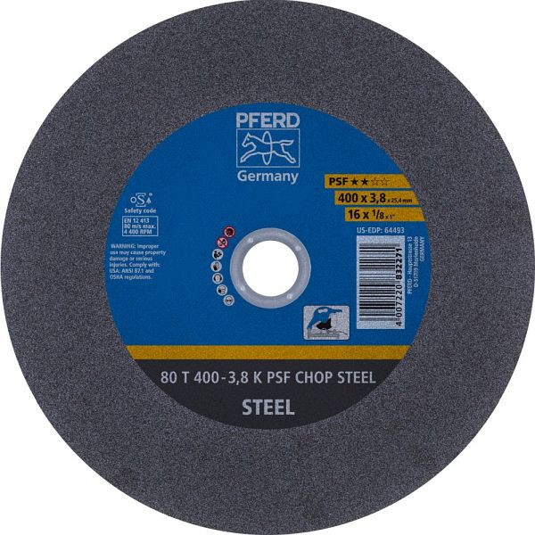 Pferd Trennscheibe CHOPSAW 80 T 400-3,8 K PSF CHOP STEEL/25,4, VE: 10 Stück, 66324095